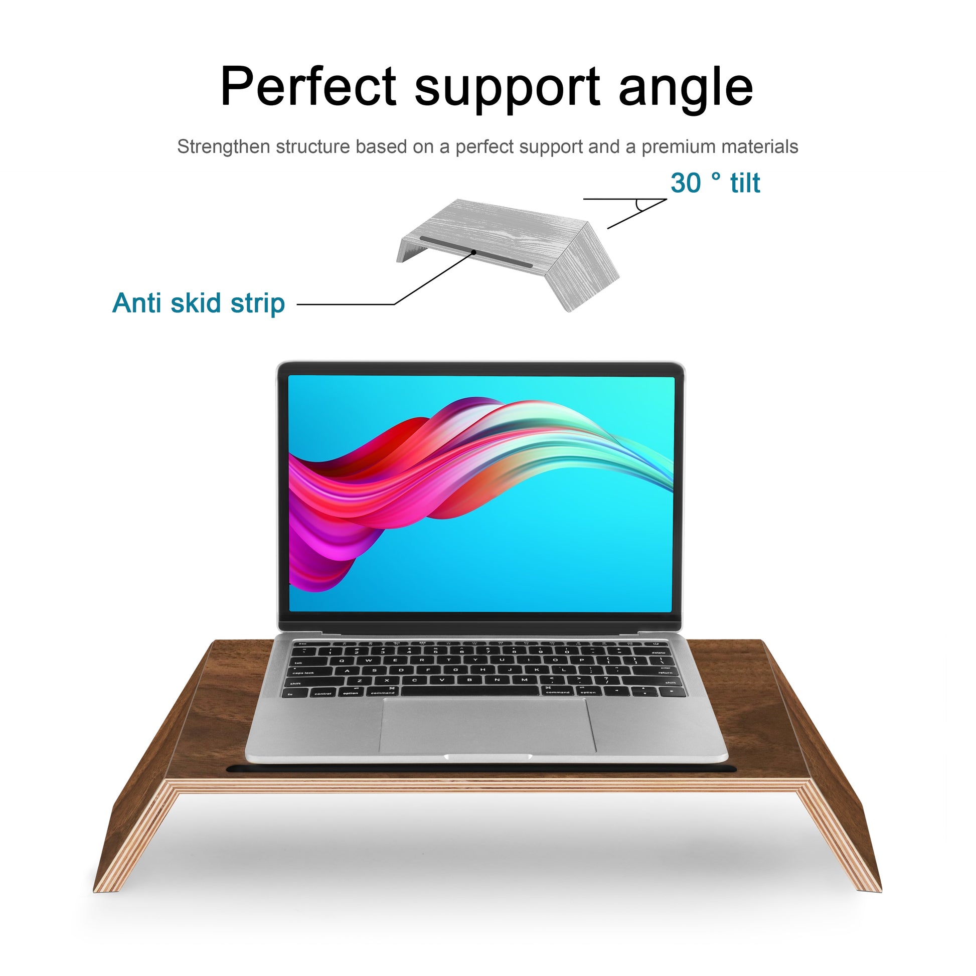 Aothia Wood Desktop Stands for Laptop