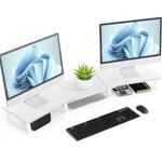 Aothia Computer Stand For Desktop Monitor White