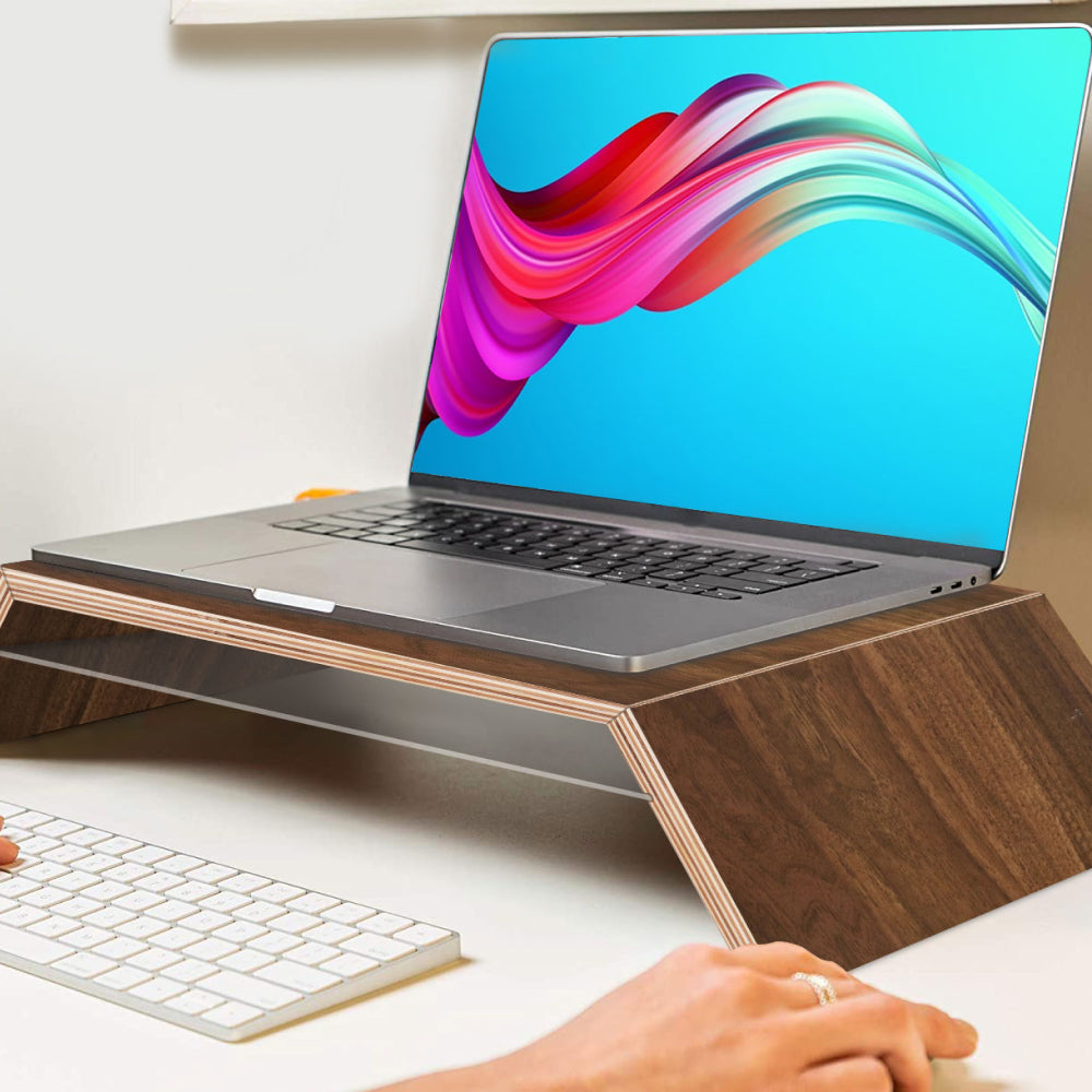 Aothia Wood Desktop Stands for Laptop Product Description