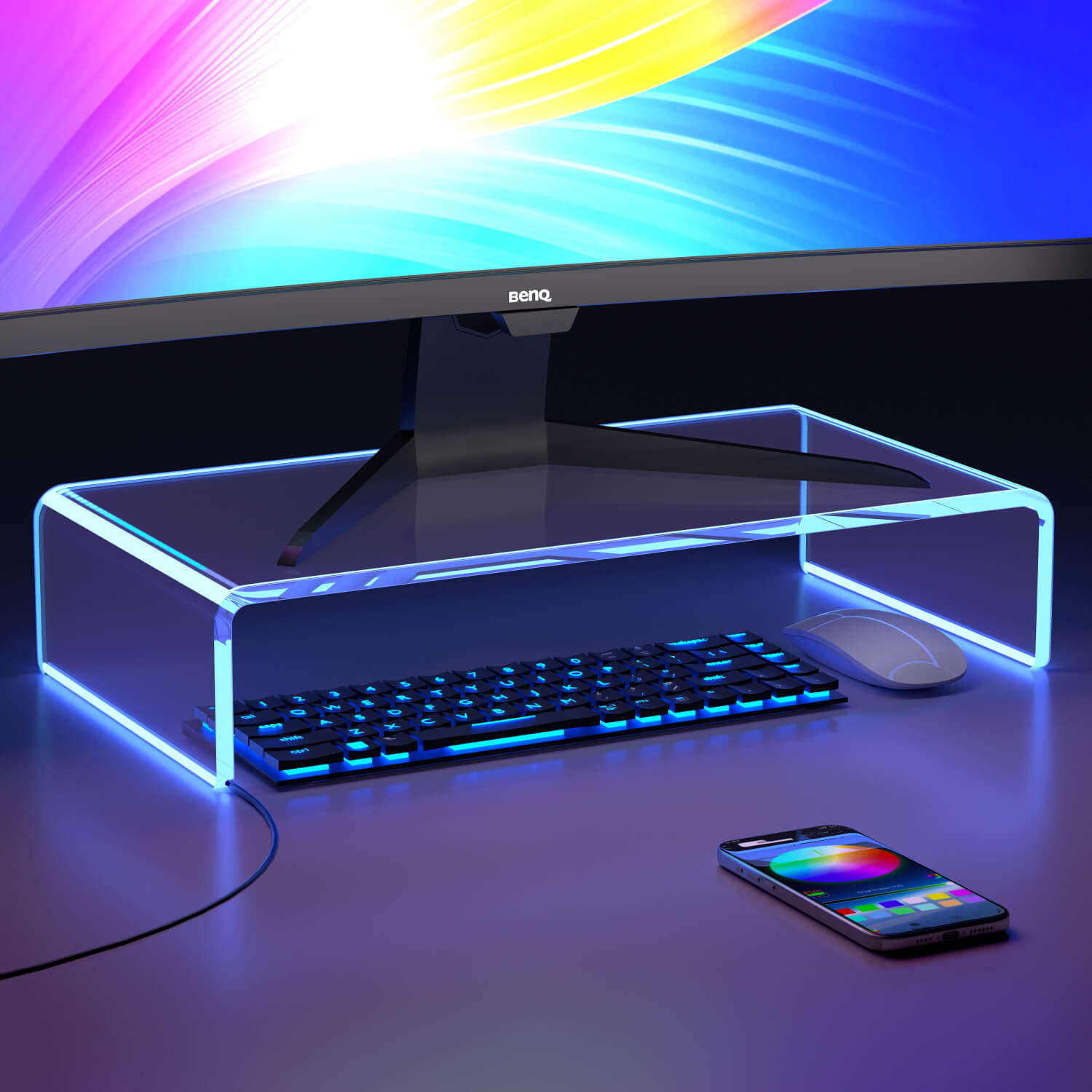 Desk Acrylic Monitor Stand