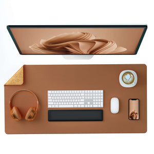 ECO Cork & Leather Dual-side Desk Pad