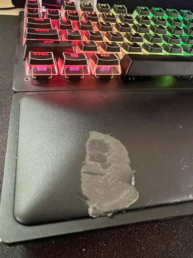 Anyone have any at home fixes for wrist pad leather peel?