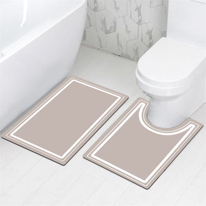Suede Bathroom Mat Set