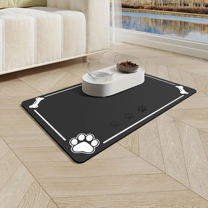 PU pet mat hallway mat Absorbent Large Pet Feeding Mat