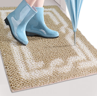 Indoor Door Mats Machine Washable Rugs 24x17 Inch Small Door Mat