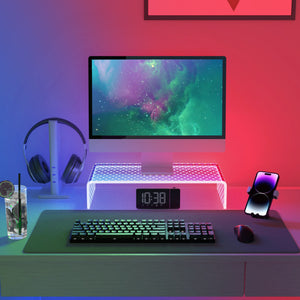 Desk Acrylic Monitor Stand & LED