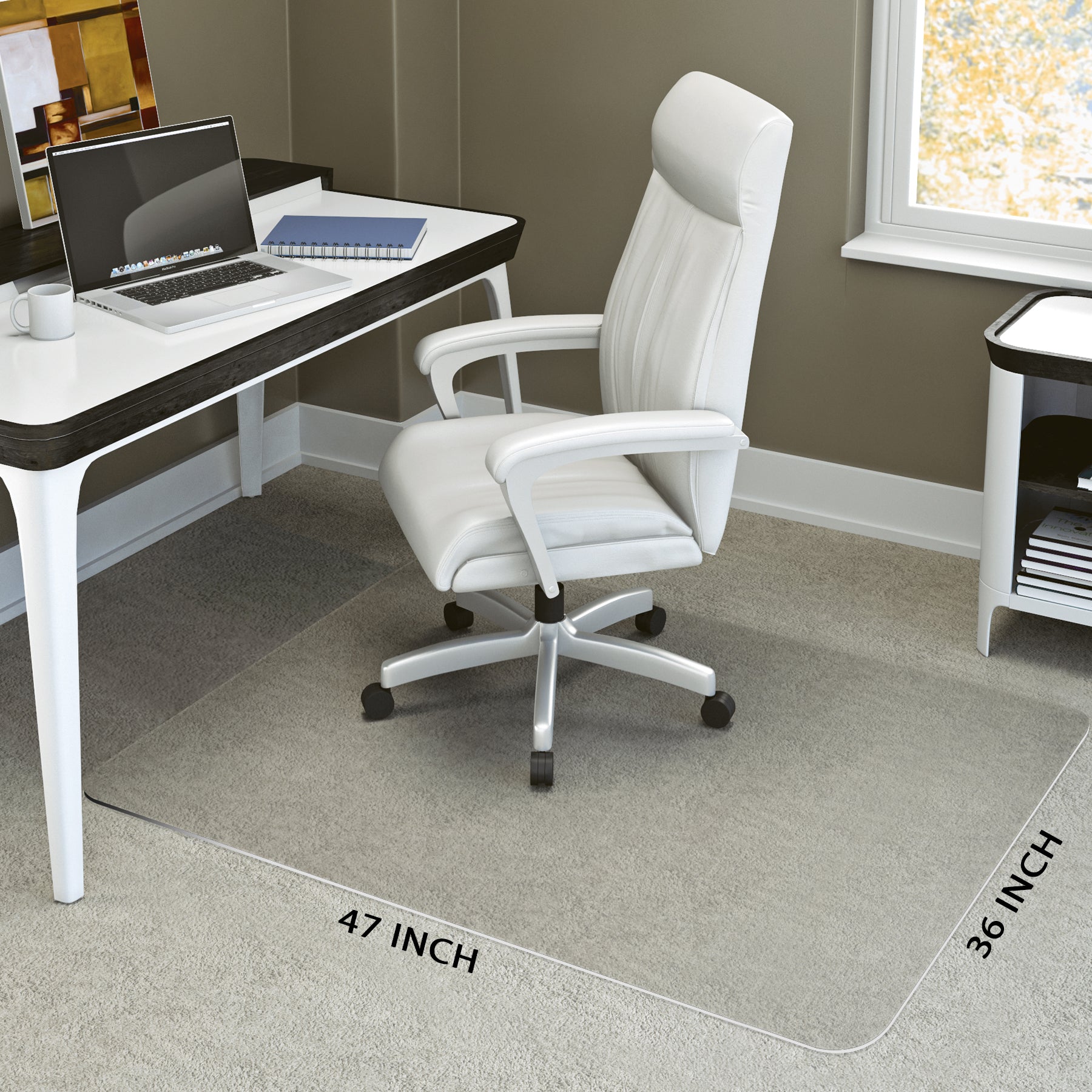 Aothia Office Clear Floor Mat Hardwood Floor Chair Pad