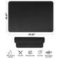 YUHFERA Stove Top Cover for Electric Stove - Silicone Stove Mat for Glass Top, Glass Cooktop Protector, XL Dish Drying Mats for Kitchen,Oven Covers for Electric Stove (Black,30 x 21)