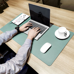 Leather Desk Pad (Four Sizes / Light Blue)