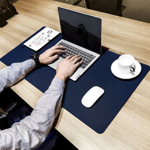 Leather Desk Pad (Four Sizes / Dark Blue)