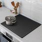 YUHFERA Stove Top Cover for Electric Stove - Silicone Stove Mat for Glass Top, Glass Cooktop Protector For Kitchen,Multi-functional Oven Covers for Electric Stove (Black,28 x 20)