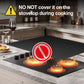 YUHFERA Stove Top Cover for Electric Stove - Silicone Stove Mat for Glass Top, Glass Cooktop Protector For Kitchen,Multi-functional Oven Covers for Electric Stove (Black,28 x 20)