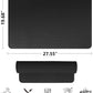 YUHFERA Stove Top Cover for Electric Stove - Silicone Stove Mat for Glass Top, Glass Cooktop Protector For Kitchen,Multi-functional Oven Covers for Electric Stove (Black,28 x 20)