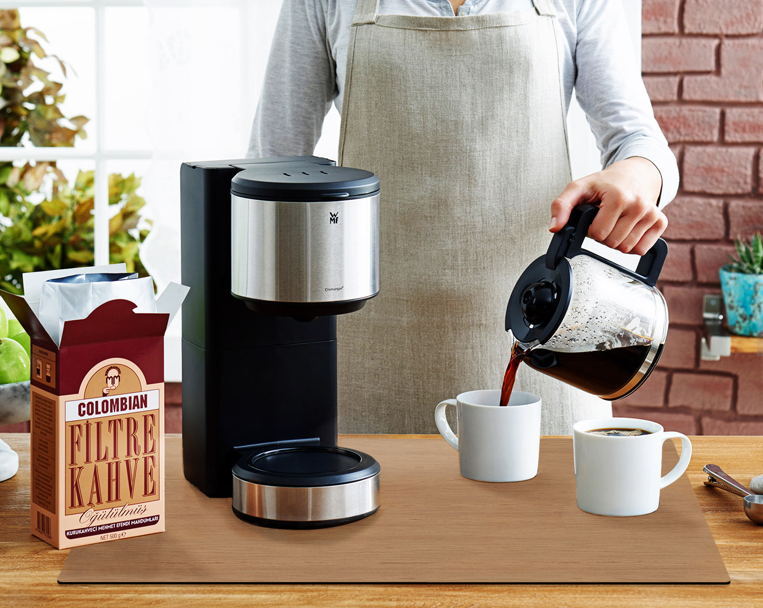 Golener | Best Coffee Maker Mat for Countertops Kitchen Counter Decor 19x12 / Afternoon Tea