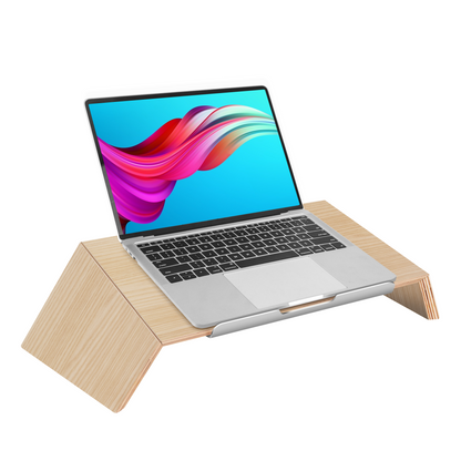 Monitor Stand Solid Wood Desktop Stands for Laptop (Two Sizes / Two Color)